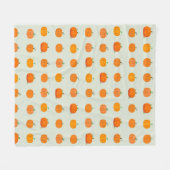 Kürbisfeld Fleecedecke (Vorderseite (Horizontal))