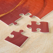 Kürbisfeld | Herbst Orange Wasserfarbe Herbst Puzzle (Seite)