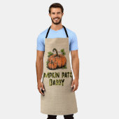 Kürbisfeld-Kind Halloween-Faux-Jute Schürze (Getragen)