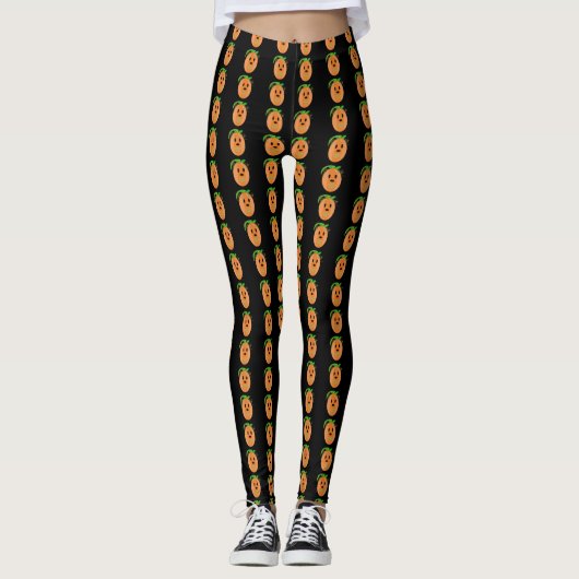 Kürbisfeld Leggings (Vorderseite)