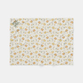 Kürbisfeld „Süßes oder Saures“ Wurfdecke Fleecedecke (Vorderseite (Horizontal))