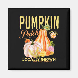 Kürbisfeld Vintage Herbst Halloween Frauen Magnet