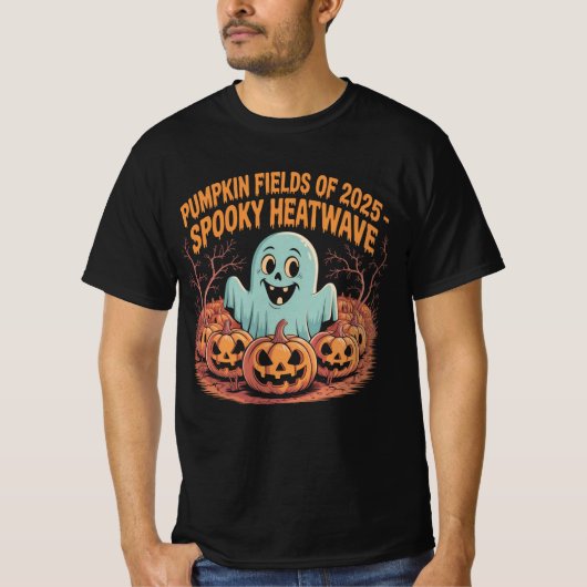 Kürbisfelder von 2025 Spooky Heatwave Halloween | T-Shirt (Vorderseite)