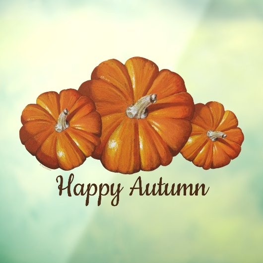 Kürbisfenster Fensteraufkleber (Blatt 3)