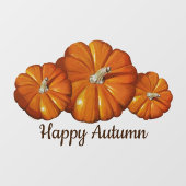 Kürbisfenster Fensteraufkleber (Blatt)