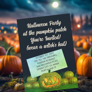 Kürbisfest-Halloween-Party-Einladung Einladung