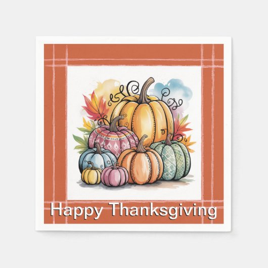 Kürbisfest Serviette (Vorderseite)