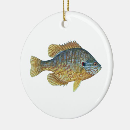 Kürbisfisch Keramik Ornament (Links)