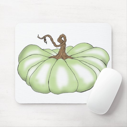 Kürbisflach grün mousepad (Mit Mouse)