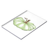 Kürbisflach grün notizblock (Linke Seite)