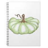 Kürbisflach grün notizblock (Vorderseite)