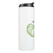 Kürbisflach grün thermosbecher (Nach links gedreht)