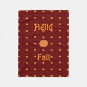 Kürbisflockendecke Fleecedecke (Vorderseite)