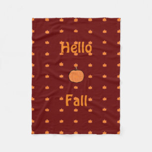 Kürbisflockendecke Fleecedecke