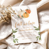 Kürbisfloralfall in Liebe Brautparty Einladung