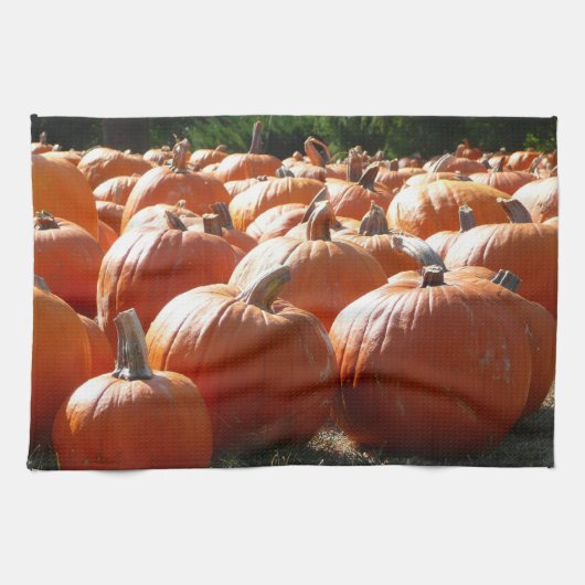 Kürbisfoto für Herbst, Halloween oder Erntedankfes Handtuch (Horizontal)