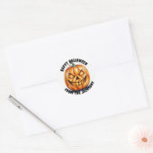 Kürbisfröhliches Halloween Classic Round Stickers (Umschlag)