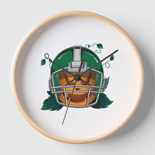 Kürbisfußhalloween Uhr (Vorderseite)