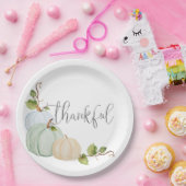 Kürbisgedankenplatte Pappteller (Party)