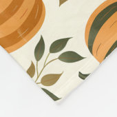 Kürbisgefallene Orange Green Fleecedecke (Ecke)