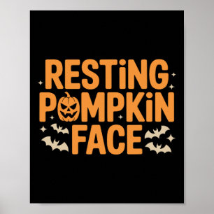 Kürbisgefecht fett T Halloween T-Shirt wiederherst Poster