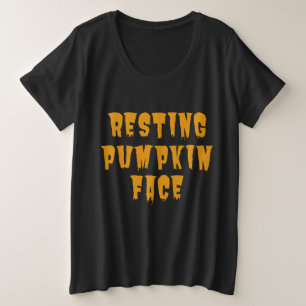 Kürbisgefecht wiederherstellen - Sonniges Hallowee Große Größe T-Shirt