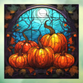 Kürbisgefestigte Glasfenster Fensteraufkleber (Blatt 3)