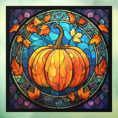 Kürbisgefestigte Glasfenster Fensteraufkleber (Blatt 3)