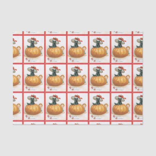 Kürbisgeflecht Seidenpapier (Vorderseite)