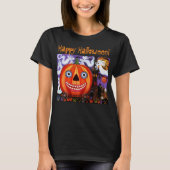 Kürbisgeister, die Trick-oder-Treatment-Halloween- T-Shirt (Vorderseite)