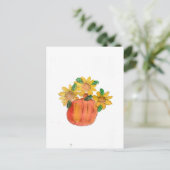 Kürbisgelbe Sonnenblumen Postkarte (Stehend Vorderseite)