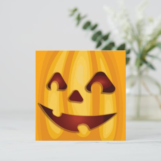 Kürbisgemälde, die Halloween-Design lächeln (Stehend Vorderseite)