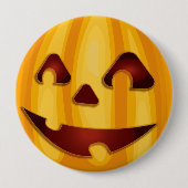 Kürbisgemälde, die Halloween-Design lächeln Button (Vorderseite)