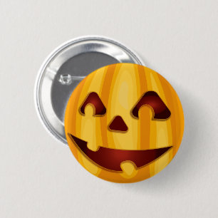 Kürbisgemälde, die Halloween-Design lächeln Button