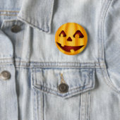 Kürbisgemälde, die Halloween-Design lächeln Button (Beispiel)