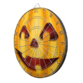 Kürbisgemälde, die Halloween-Design lächeln Dartscheibe (Vorderseite rechts)