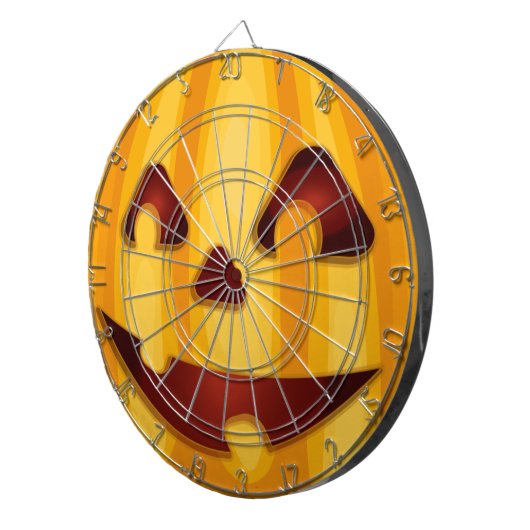Kürbisgemälde, die Halloween-Design lächeln Dartscheibe (Vorderseite rechts)