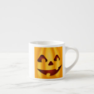 Kürbisgemälde, die Halloween-Design lächeln Espressotasse