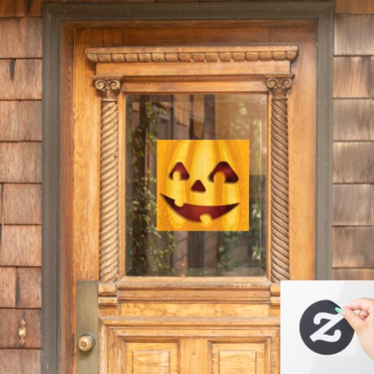 Kürbisgemälde, die Halloween-Design lächeln Fensteraufkleber (Haustür)