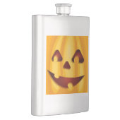 Kürbisgemälde, die Halloween-Design lächeln Flachmann (Rechts)
