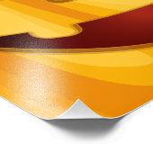 Kürbisgemälde, die Halloween-Design lächeln Fotodruck (Ecke)