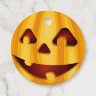 Kürbisgemälde, die Halloween-Design lächeln Geschenkanhänger