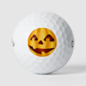 Kürbisgemälde, die Halloween-Design lächeln Golfball (Vorderseite)