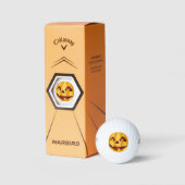 Kürbisgemälde, die Halloween-Design lächeln Golfball (Verpackungen)