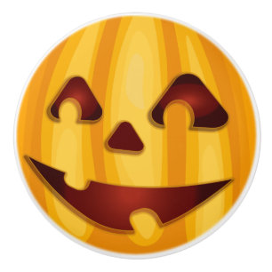 Kürbisgemälde, die Halloween-Design lächeln Keramikknauf