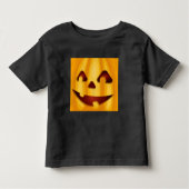Kürbisgemälde, die Halloween-Design lächeln Kleinkind T-shirt (Vorderseite)