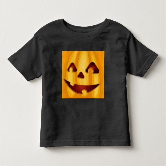 Kürbisgemälde, die Halloween-Design lächeln Kleinkind T-shirt (Vorderseite)