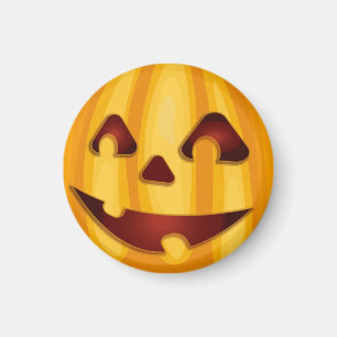 Kürbisgemälde, die Halloween-Design lächeln Magnet