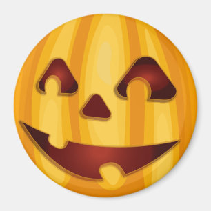 Kürbisgemälde, die Halloween-Design lächeln Magnet