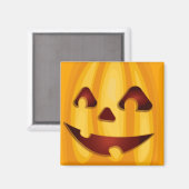 Kürbisgemälde, die Halloween-Design lächeln Magnet (Vorderseite/Rückseite)
